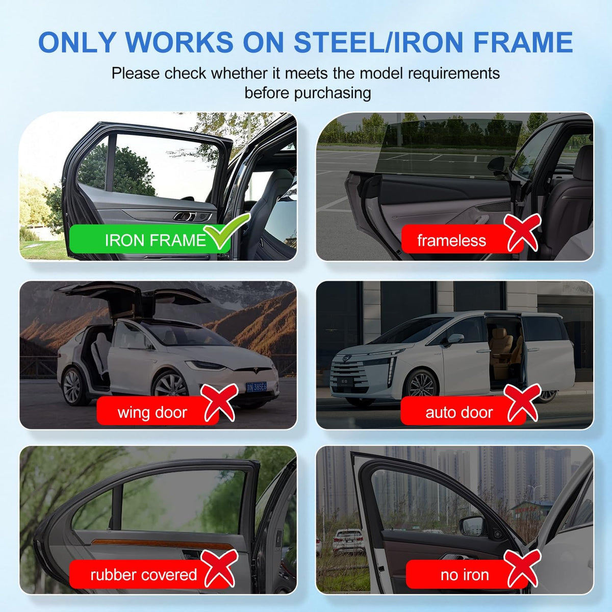 Car Window Shades, [Upgraded] 8 Strong Magnets Magnetic Side Window Sun Shade [2 Pack] - Dual Layer UV Ray Protection Car Sunshade for Baby, Kids & Pets - Universal Fit for SUV, Sedan & Trucks