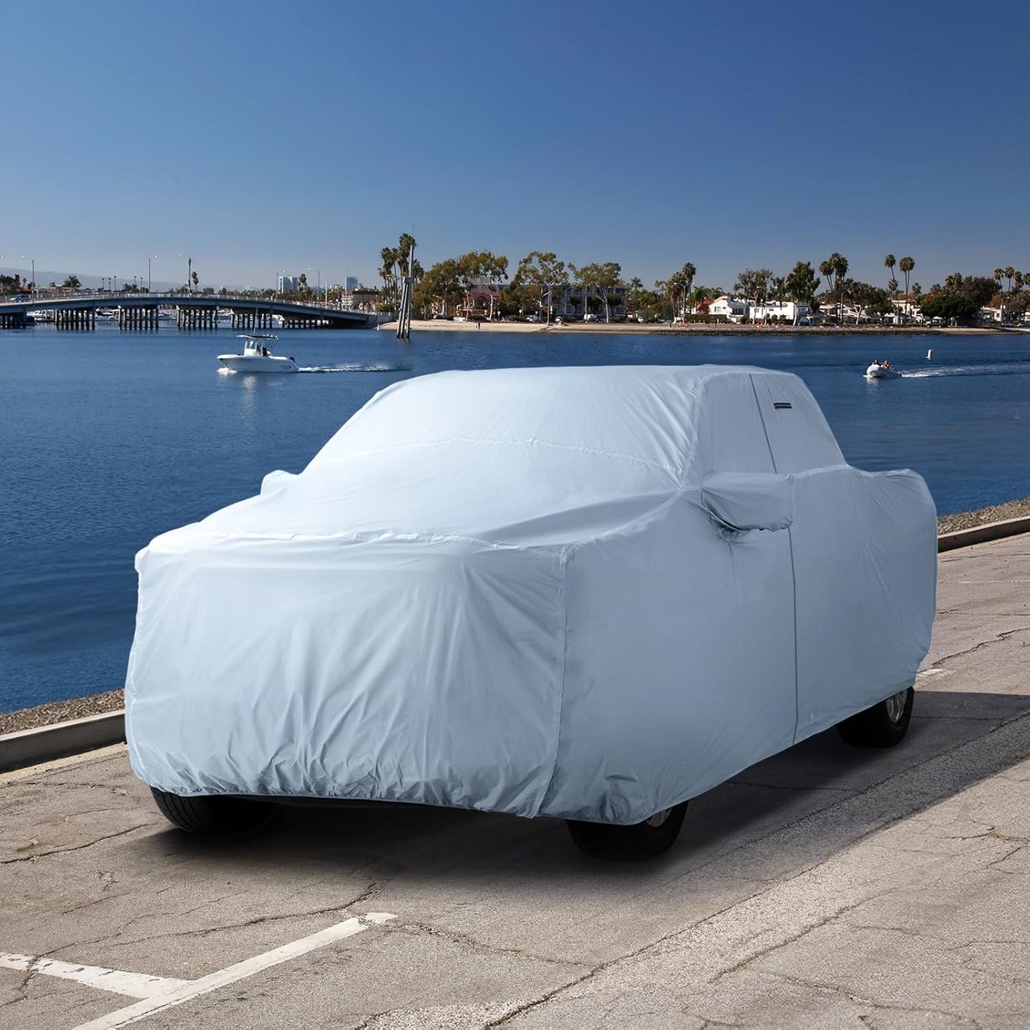 iCarCover 15-Layer Car Cover Waterproof All Weather | Premium Quality Car Covers for Automobiles, UV Protection, El Camino, Impala, Bel Air, Monte Carlo, Galaxie, Charger, Size C21 (See Size Chart) - Colors C