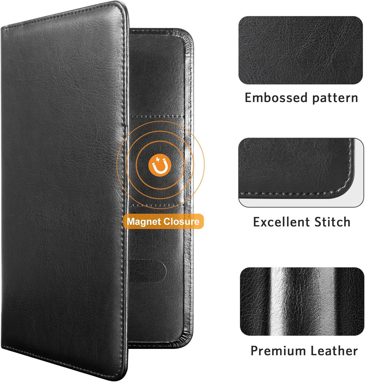 CoBak Car Registration and Insurance Holder - Vehicle Glove Box Car Organizer,Auto Truck Comparment Accessories Case with Magnetic Closure for Driver License,Cards - Colors A