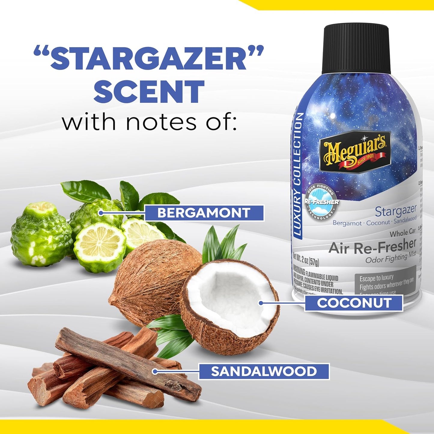 Meguiar’s Whole Car Air Refresher Odor Eliminator, Summer Breeze, 2 Oz— Car Air Freshener For Commuters, Detailers; Mist Refreshes Cabin For Sedan, Suv, Truck, Van