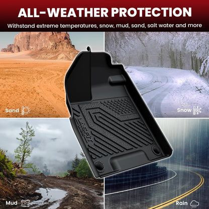 LASFIT Cargo Liner for Honda CR-V 2026 2025 2024 2023 (Gasoline & Hybrid & e:FCEV) All Weather TPE Car Trunk Mat (Upper Position), Cargo Only Black