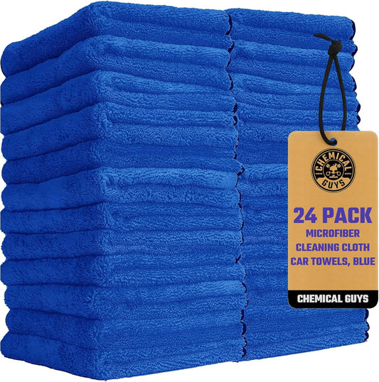Chemical Guys Professional Grade Premium Microfiber Towels for Cars, Gold, 16" x 16", Ultra-Soft and Scratch-Free Car Detailing Cloths for Trucks, Motorcycles, and More - 24 Pack