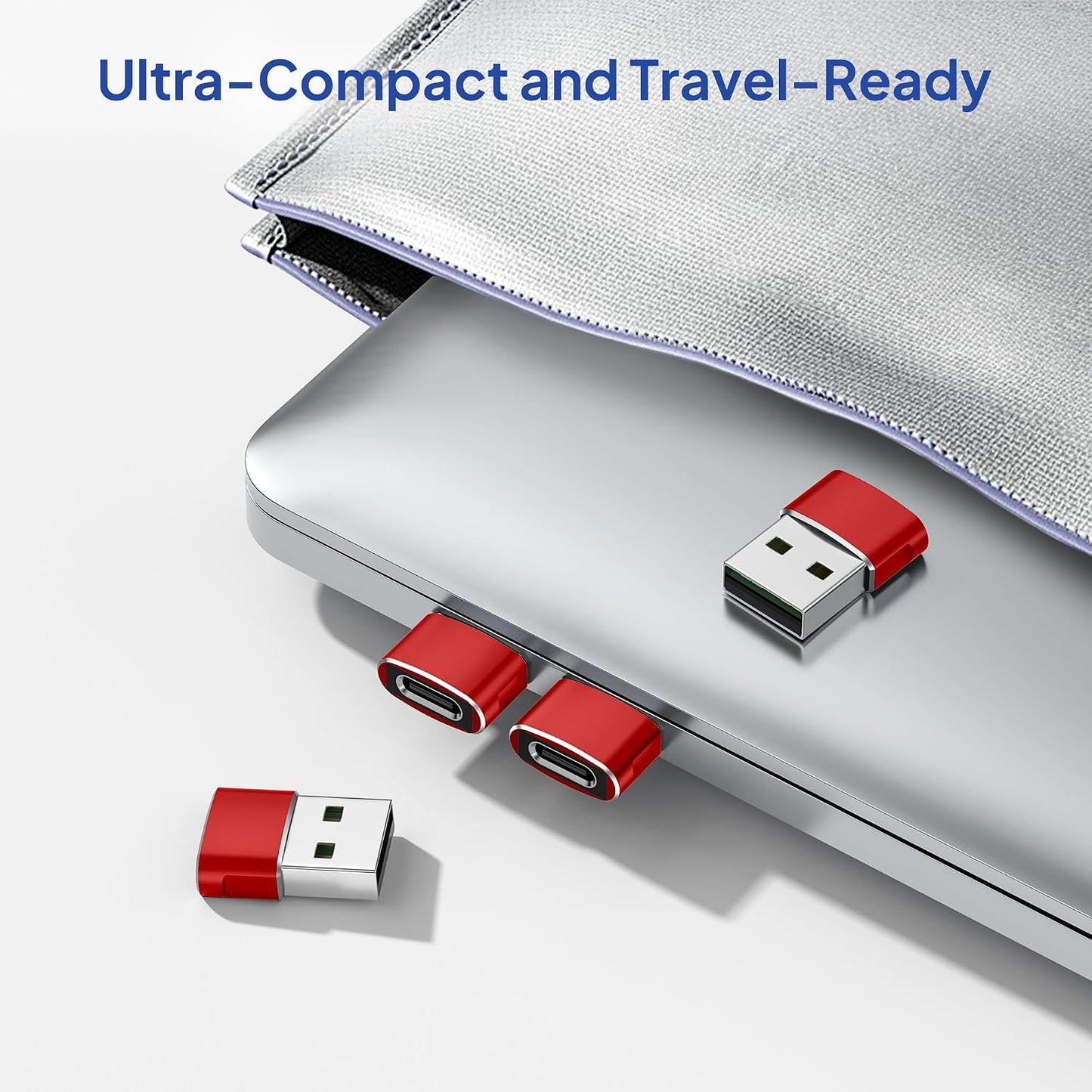 Elebase USB to USB C Adapter for iPhone 17 4Pack,USBC Female to A Male Car Charger Adapter,Type C Converter Apple 17e 16 Pro Max 15 14 Plus,iWatch Watch 11 10 Ultra 3,iPad Air,Samsung Galaxy S26