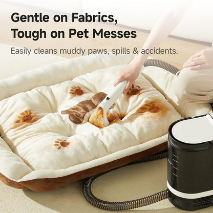 Uwant Portable Carpet Cleaner with Steam& Hot Water 18Kpa Upholstery Cleaner Machine for Pets with Cleaning Tools& Solution Carpet Steam Cleaner for set of 1 Cars,Couch,Furniture