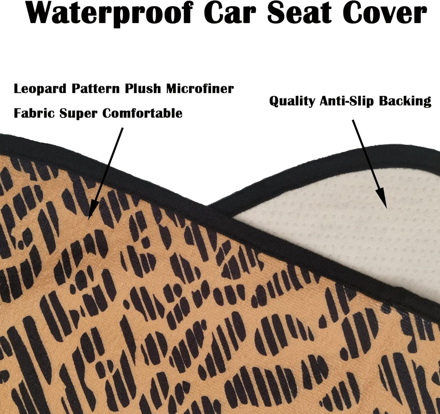 Car Seat Cover Protector Front Seats,for Gym Workout,Running,Swimming,Beach and Hiking,Waterproof Sweat Towel Bucket Seat Covers for Cars SUV Trucks (Black, 1Pcs)