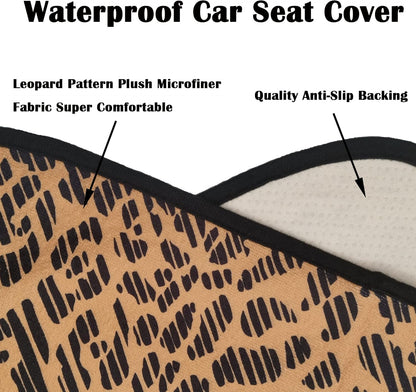 Car Seat Cover Protector Front Seats,for Gym Workout,Running,Swimming,Beach and Hiking,Waterproof Sweat Towel Bucket Seat Covers for Cars SUV Trucks (Black, 1Pcs)