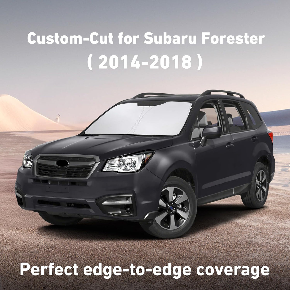 EcoNour Car Windshield Sun Shade | 2025 Upgraded Innovative No-Light-Pass Technology for Maximum Coverage | Foldable Sun Shade Keeps Your Vehicle Cool | Must-Have Car Accessories | Small (59" x 29") - Colors N