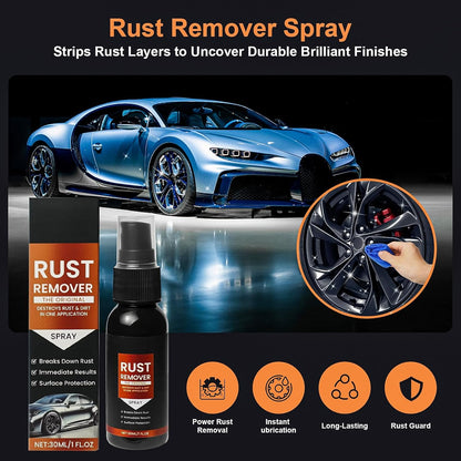 Iron Eraser - 2026 Upgrade Rust Remover Spray for Metal, Heavy Duty Metal Cleaner for Vehicles, Tools, Chains, Iron Out Rust Stain Remover, Multi-Surface Cleaner, Fast-Acting Oxidation Remover
