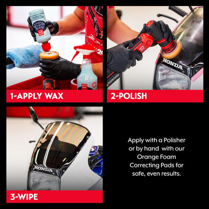 Griot's Garage Plastic All-in-One, Polish, Restore, and Protect Vehicle Lights, Gauges, B-Pillars, Windscreens and More, Ceramic Infused Protection, 16oz, 10872