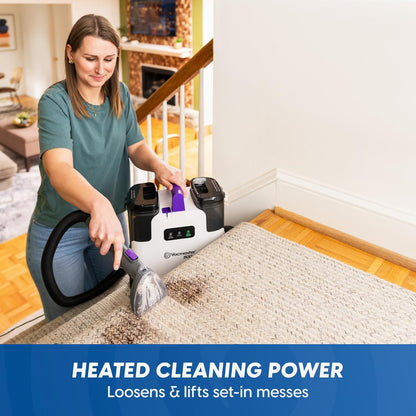 Vacmaster SCB301 400 Series Portable Carpet & Upholstery Spot Cleaner Machine, 15Kpa Power Suction with Versatile Tools for Pets, Area Rugs and Couches