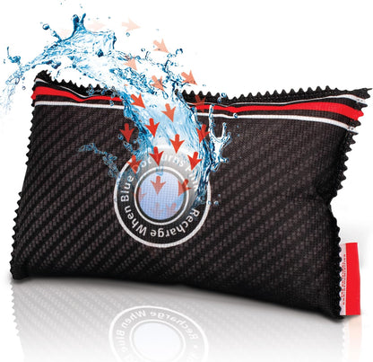 Reusable Car Dehumidifier Bag (2 Pack) Rechargeable Dehumidifier bags for Car, Trucks, and RVs - Prevent Damp & Moisture on Windscreens - Leakproof Moisture Absorber for Car and Home