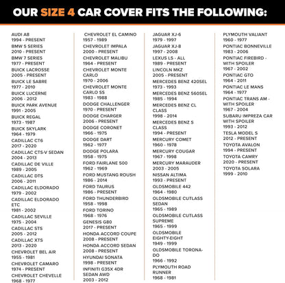 Budge Lite Car Cover, Indoor Protection, Breathable Dustproof Cover, Fits Mid-Size Sedans up to 200 Inches, Gray, Size 3