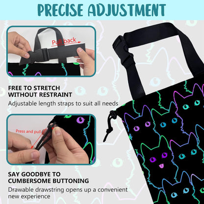 Car Garbage Bag Colorful Floral Spring Daisy Drawstring Car Trash Bag Hanging for Back Seat with Adjustable Buckle Canvas Vehicle Trash Can Easy-to-Install