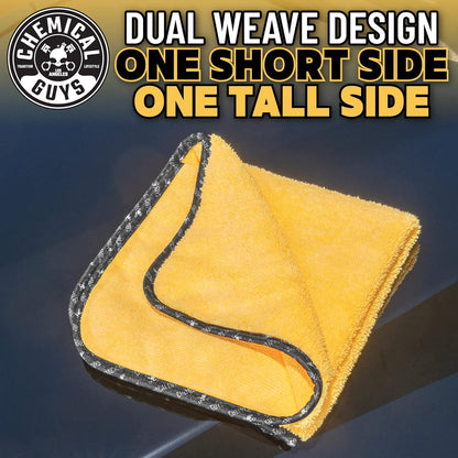 Chemical Guys Professional Grade Premium Microfiber Towels for Cars, Blue, 16" x 16", Ultra-Soft and Scratch-Free Car Detailing Cloths for Trucks, Motorcycles, and More - 3 Pack
