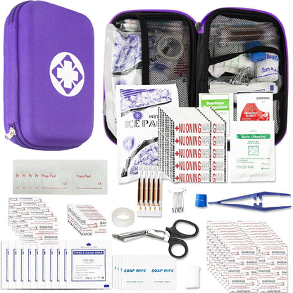 Car First Aid Kits 275Pcs Survival Gear Home Travel Size Small Emergency Kit Tactical Hiking EVA Camping Essentials Backpack Sports Office Boat Urgent Accident