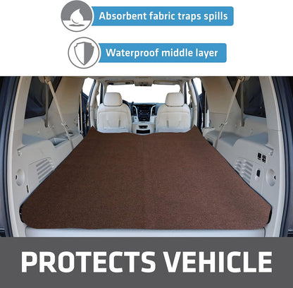 Drymate Cargo Liner Mat (60” x 72”), Dog Seat Cover, Trunk Liner, Absorbent, Waterproof, Machine Washable, Protects Vehicle Interior, for SUVs, Trucks, Vans, Cars (Made in The USA)
