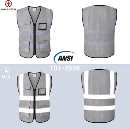 Reflective Safety Vest for Men Women Construction Vest Meet ANSI/ISEA Standard