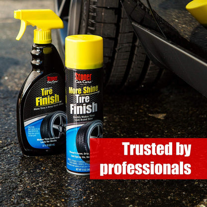 Stoner Car Care 91044-2PK Original More Shine Tire Shine Spray – Tire Dressing Restores Deep Matte Black Finish with Long-Lasting Rain-Resistant Protection, Dry-to-Touch – 12 oz (Pack of 2)