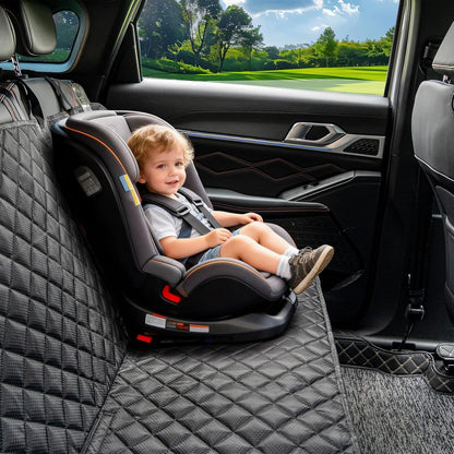JSTHT Dog Seat Cover, 100% Waterproof Bench Seat Cover Protector Scratch Proof Nonslip Durable Soft Pet Back Seat Covers for Cars Trucks & SUV