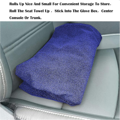 Car Seat Cover Protector Front Seats,for Gym Workout,Running,Swimming,Beach and Hiking,Waterproof Sweat Towel Bucket Seat Covers for Cars SUV Trucks (Black, 1Pcs)