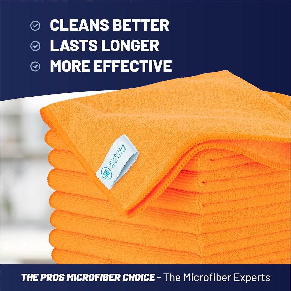 Microfiber Wholesale MW Pro 16x16 Auto Detailing Towels - Plush Car Drying Cloths for Wax Removal, Interiors & Body Shops - Scratch Free (Black, 12-Pack)