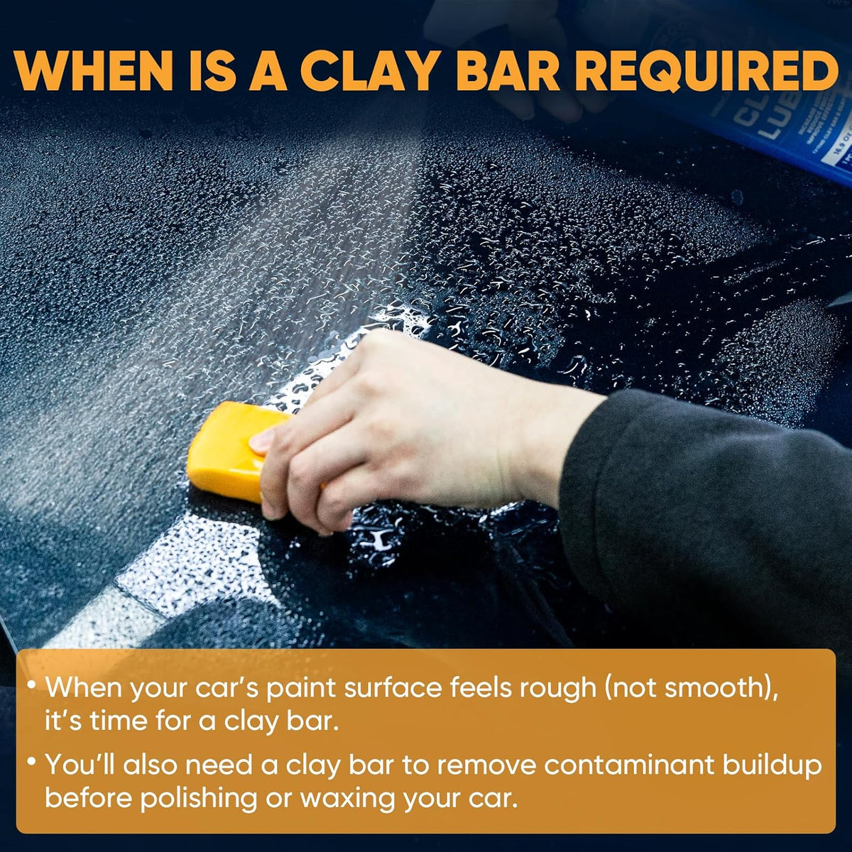 TEAWOO Clay Bars Kit, 6 Clay Bars & 20 PCS Lubricant Tablets, Complete Car Detailing Kit, Spray Bottle, Disposable Gloves and Microfiber Towels for Car Detailing Cleaning