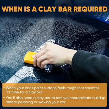 TEAWOO Clay Bars Kit, 6 Clay Bars & 20 PCS Lubricant Tablets, Complete Car Detailing Kit, Spray Bottle, Disposable Gloves and Microfiber Towels for Car Detailing Cleaning