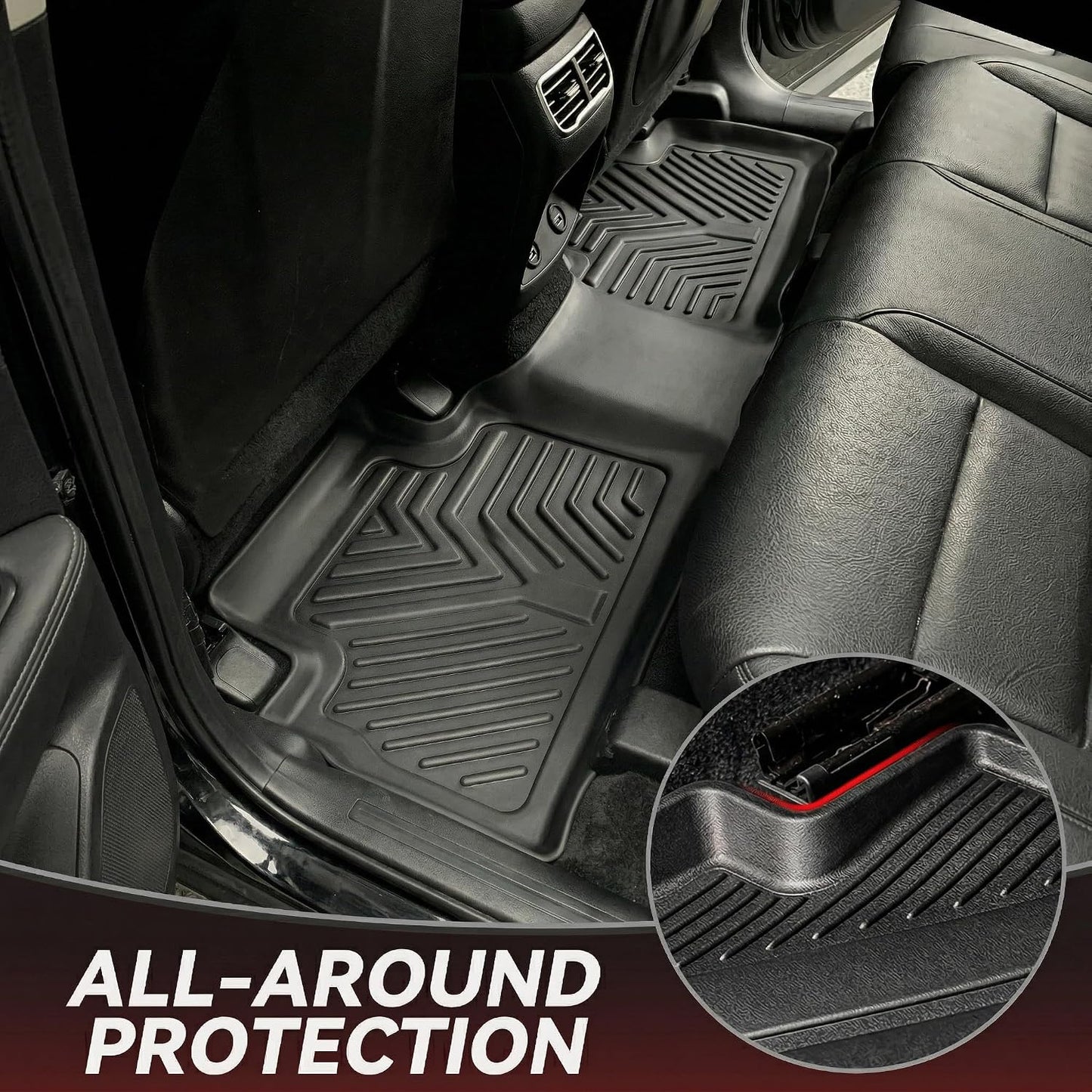 YITAMOTOR Floor Mats & Cargo Mat Fits for Subaru Crosstrek & Impreza 2026 2025 2024 (Non Crosstrek Hybrid), All Weather Protection TPE Waterproof Non-Slip Floor Liners 1st & 2nd Row Set Accessories