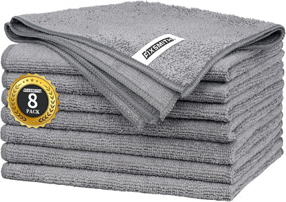 FIXSMITH Microfiber Cleaning Cloth - Pack of 50, Microfiber Towels for Cars 16 x 12 in, Highly Absorbent Cleaning Rags, Lint-Free, Streak-Free Cleaning Cloths for Car Kitchen Home Office