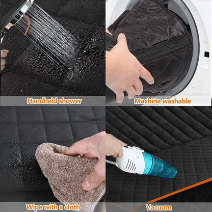 SUV Cargo Liner for Dog Car Seat Cover for Pets Waterproof Cargo Cover Dog Seat Mat for SUVs Sedans Vans with Bumper Flap Protector, Non-Slip, Black 70"x40"