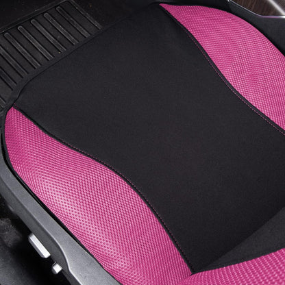Flying Banner Butterfly car seat Covers ful Set Fashion Universal Lady Woman Female Rear Bench Split Colorized (Pink, 2 Fronts - Lace)