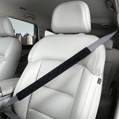HighnessHwoo Extra Long Seatbelt Covers for Adults Kids Women & Men, Soft Car Seat Belt Strap Cushion for Sedan, SUV, Trucks, Shoulder Neck Chest Protector Pads, Auto Accessories, 1pc, Gray, 25.5in