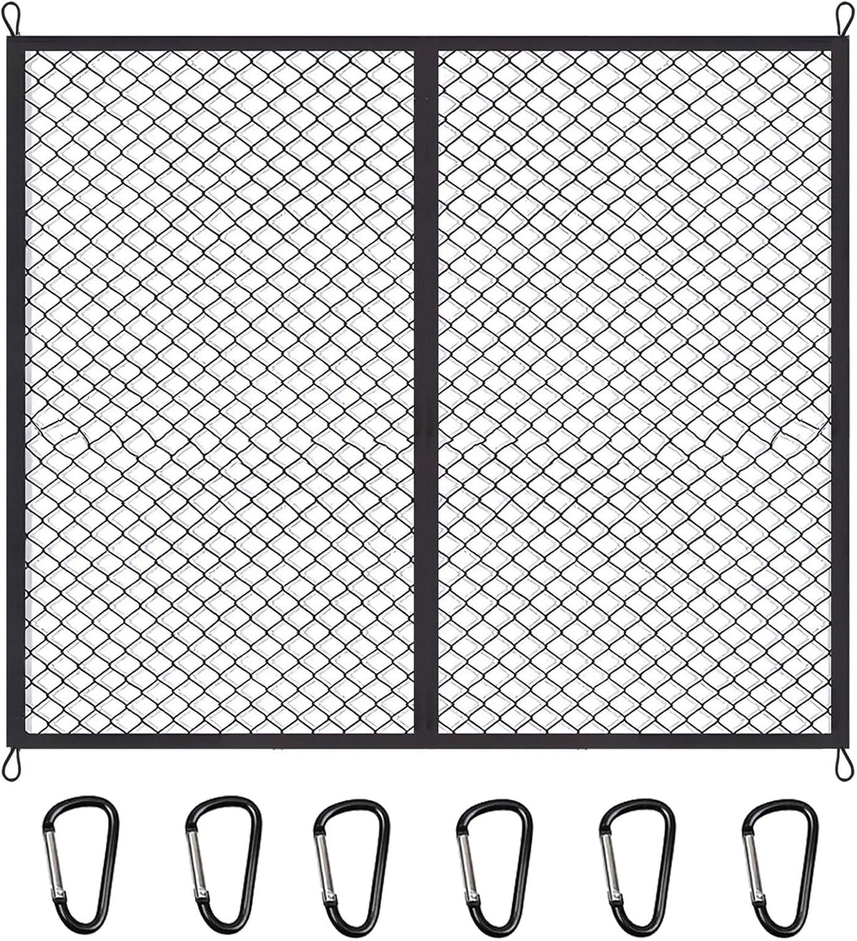 BAILALIBO Cargo Net Stretchable, Adjustable Elastic Trunk Mesh Nets with Metal Hook Universal for SUV, Jeep, Trucks, Car Exterior Accessories for Secure Storage (35.4x15.8 inch)