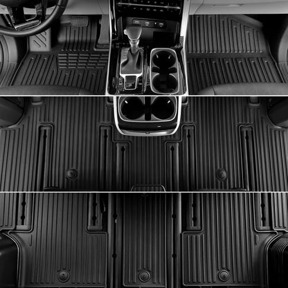 Floor Mats for Kia K5 2021-2026/Hyundai Sonata Gas 2020-2026, All Weather Floor Mats Trunk Cargo Liner Accessories, Full Coverage Set (Fit FWD Models)
