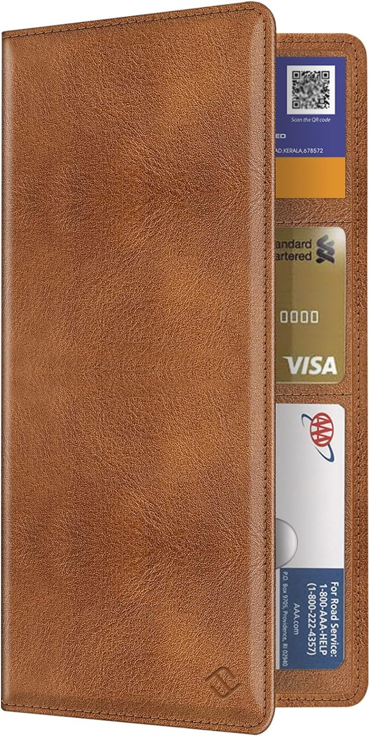 FINPAC Car Registration and Insurance Card Holder, Vehicle Glove Box Card Organizer Wallet Automobile Accessories for License