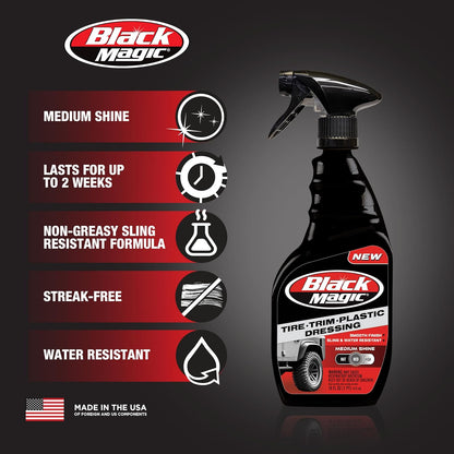 Black Magic 120218 No Scrub All Wheel Cleaner, 23 oz. (Pack of 2) - No Scrubbing Needed, Just Apply, Hose Off and Wipe for Clean Wheels Every Time