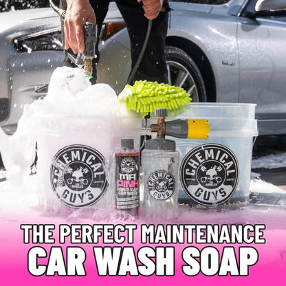 Chemical Guys Mr. Pink Car Wash Soap - 128 oz Super Suds Foaming Car Wash Soap for Cannon, Blaster, or Bucket Washing - pH Balanced, Safe on Wax, Sealant, Ceramic, and Clear Coat Finishes