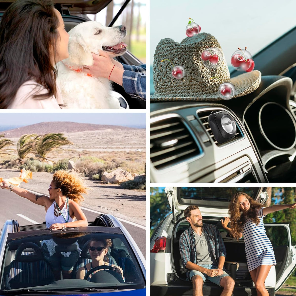 Car Air Fresheners, 6 Pack, Citrus, Car Fresheners Vent Clips, Long Lasting Air Freshener, Car Refresher for Men Women