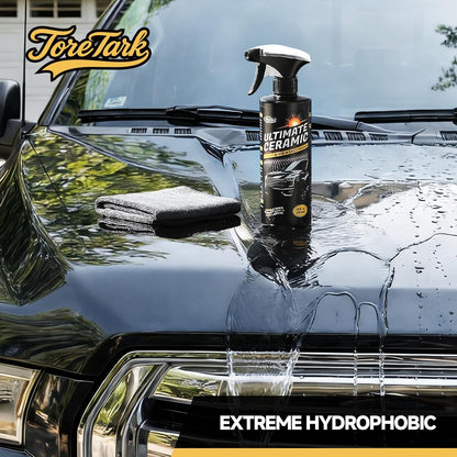 Real Ceramic Coating for Cars Polish (16 Fl Oz), Unmatched Shine Car Wax Coating Spray, No Pungent Smell, Quick Detailer Spray Wax, Lasts 50+ Washes Car Paint Sealant, Truck Accessories
