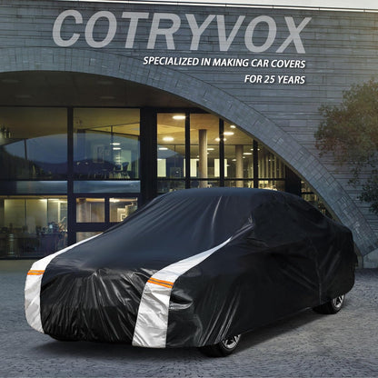 Large SUV Car Cover for Chevy Suburban 100% Waterproof All Weather, Heavy Duty Outdoor Full Exterior Covers Rain Sun Wind UV Protection. - Colors A