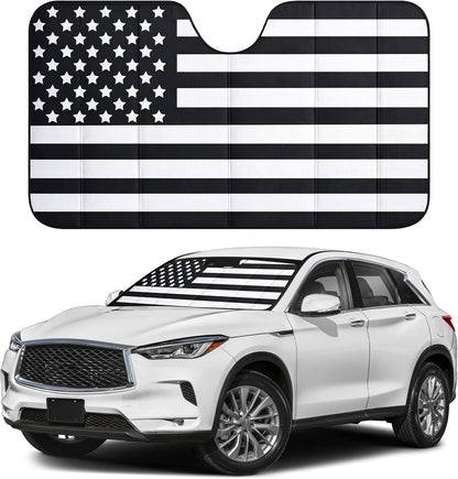 EcoNour Accordion Car Windshield Sun Shade | Car Sun Visor to Protect Harmful UV Rays | Foldable Automotive Windshield Sunshades | Window Sun Blocker to Keep Your Vehicle Cool & Comfort - 58" x 28"