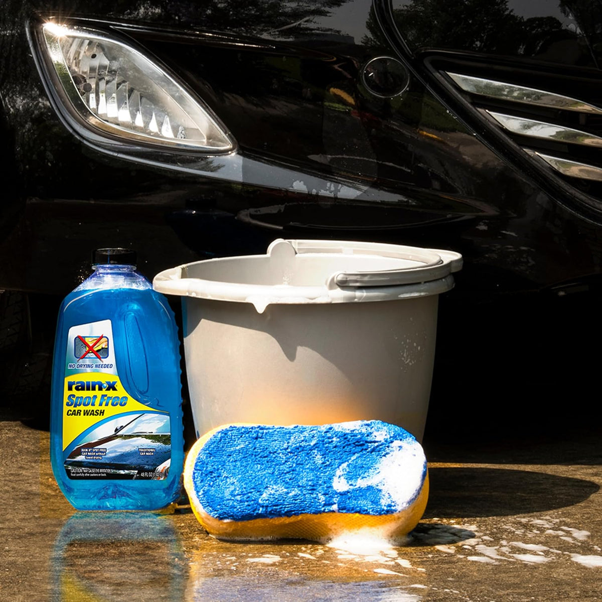 Rain-X 620073 - Car Wash Deep Cleaning, High Foam Soap Provides Spot Free Shine with No Towel Or Hand Drying Needed - Car soap for car cleaning and detailing 48 fl oz (Pack of 2)