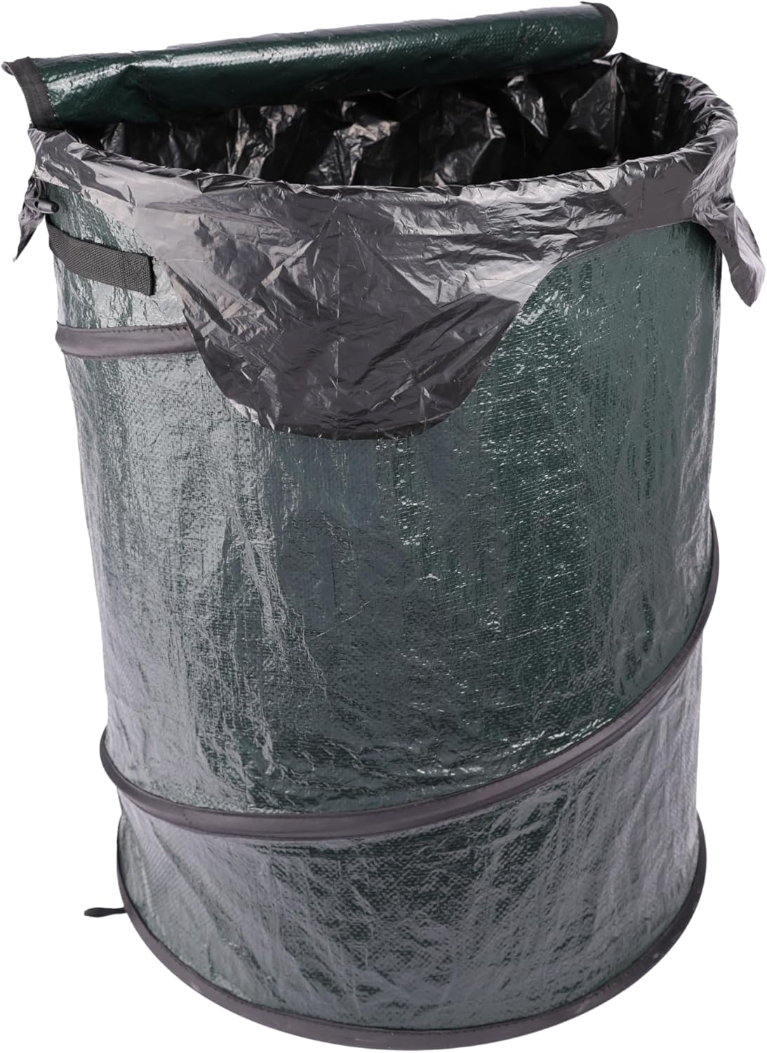 Coghlan's Deluxe Durable Pop-Up Trash Can – Collapsible Garbage Bin with Zippered Lid, Bag Clips, and Anchoring Points for Camping, Home, and Outdoor Use – 29.5 Gallon