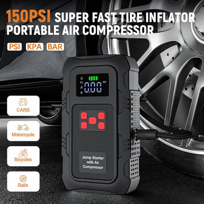 H50 Jump Starter - 5000A Jump Starter Battery Pack for Up to 10.0L Gas and 8.0L Diesel Engines, 12V Car Battery Jumper Starter Portable with 3.0" LCD Display, Jump Box