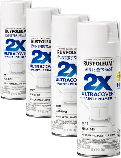Rust-Oleum 334029 Painter's Touch 2X Ultra Cover Spray Paint, 12 oz, Gloss Clear - Colors B