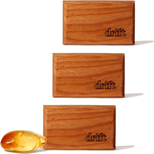 Drift Car Air Freshener - The Original Wood Air Freshener - Car Odor Eliminator - Long Lasting Scent - Metal Clip - Essential Oils - Clean Ingredients - Variety 3 Pack Refill - NO CLIP INCLUDED