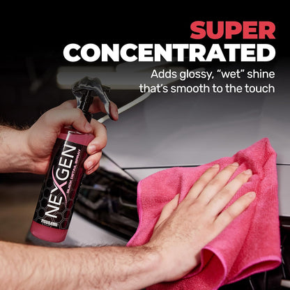 Nexgen Quick Detail Spray (16oz) - Ultimate Spot Cleaner & Ceramic Coating Maintenance - Instant Car Detailing for Freshly Waxed Shine - Car Cleaning Supplies - Protects & Extends Paint Lifespan