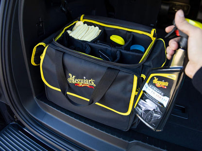 Meguiar's Detailing Bag - Premium Car Bag and Detailing Supply Organizer - Portable for All Your Favorite Supplies, Black