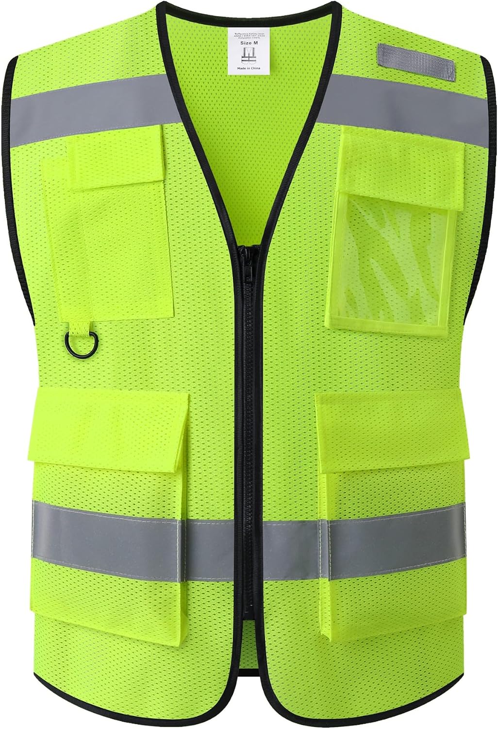 Safety Vest for Men Women Hi Vis Vest with Pockets Mesh High Visibility Vests Meets ANSI/ISEA Standards
