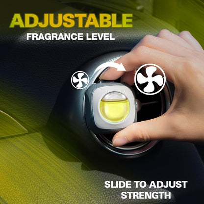 Air Jungles New Car Scent Car Air Freshener Vent Clip, 6 Count Long Lasting Up to 180 days, Natural Essential Oil Car Fragrance Accessories for Women and Men, Odor Eliminator - 4ml Each